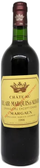 image du vin Château Bel Air Marquis d’Aligre 1998