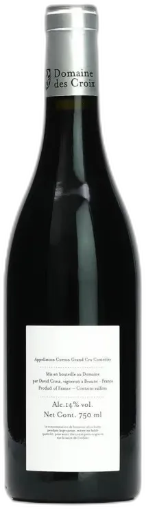 photo du vin Corton les Grèves Grand Cru Domaine des Croix