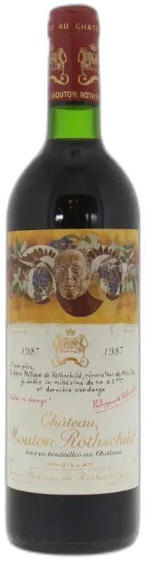 image du vin Château Mouton Rothschild 1987