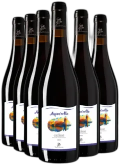 vue du vin Aop Collioure Aquarelle x6