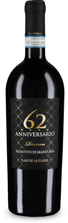 illustration du vin Anniversario 62 Primitivo di Manduria Riserva 2019