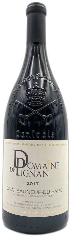 photo du vin Domaine de Pignan Chateauneuf-du-Pape 2017 Magnum