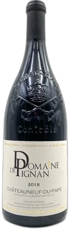 photo du vin Domaine de Pignan Chateauneuf-du-Pape 2018 Magnum