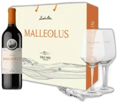 photo du vin Malleolus 1 Botella 2 Copas Sacacorchos