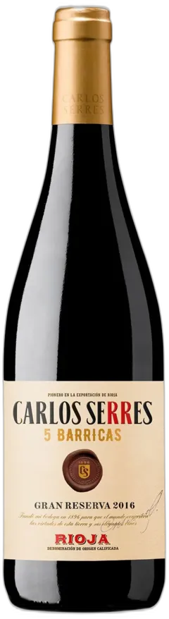 vue du vin Carlos Serres 5 Barricas Gran Reserva