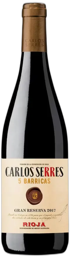 vue du vin Carlos Serres 5 Barricas Gran Reserva