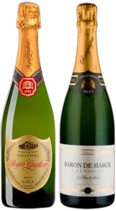 photo du vin Roger Goulart Brut Millésimé et Baron de Marck Brut