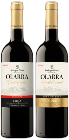 vue du vin Olarra Cuvée Especial Gran Reserva et Olarra Cuvée Especial Reserva 2020