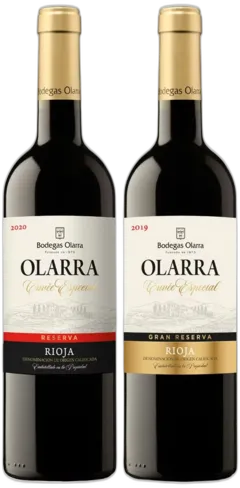 vue du vin Olarra Cuvée Especial Gran Reserva et Olarra Cuvée Especial Reserva 2020
