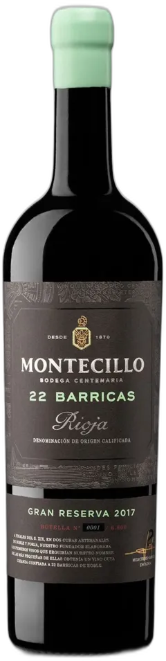 photo du vin Montecillo 22 Barricas Gran Reserva