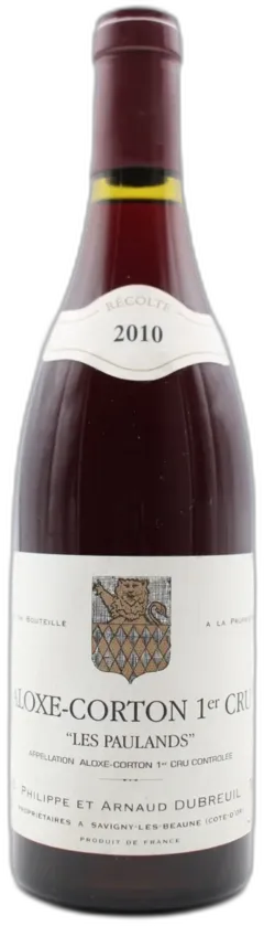 photo du vin Aloxe-Corton "les Paulands" 2010 Dubreuil