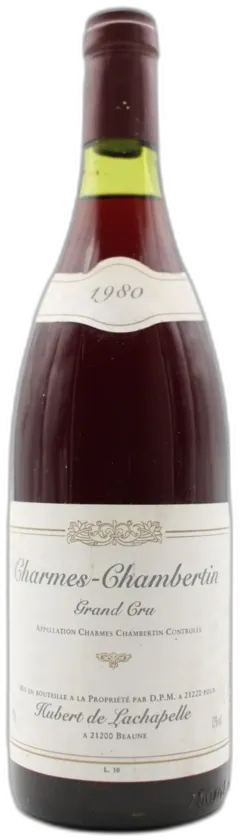 photo du vin Charmes-Chambertin Grand Cru 1980 Hubert de Lachapelle