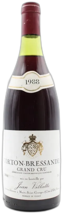 illustration du vin Corton-Bressandes Grand Cru 1988 Jean Villatte
