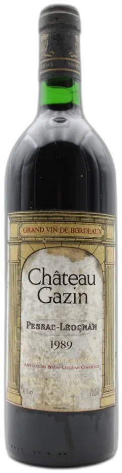 image du vin Château Gazin "Cuvée Vierge Blanche" 1989