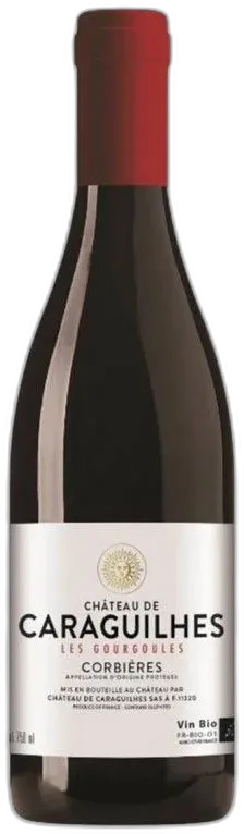 illustration du vin Corbières Rouge les Gourgoules Château de Caraguilhes Bio 2024