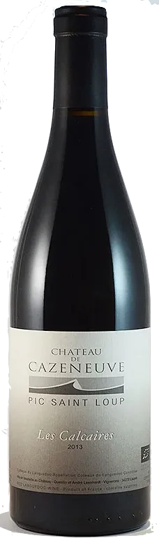 photos du vin les Calcaires 2015 Château de Cazeneuve, Pic Saint-Loup, Magnum