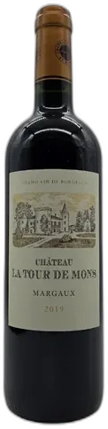 capture du vin Château la Tour de Mons Grand Vin de Bordeaux Aop Margaux 2019