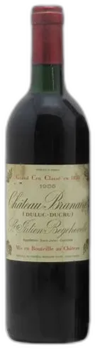 photo du vin Chateau Branaire-Ducru Saint-Julien 4eme Grand Cru Classe 1986