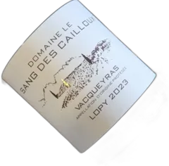 image du vin Aoc Vacqueyras "Cuvée Lopy"