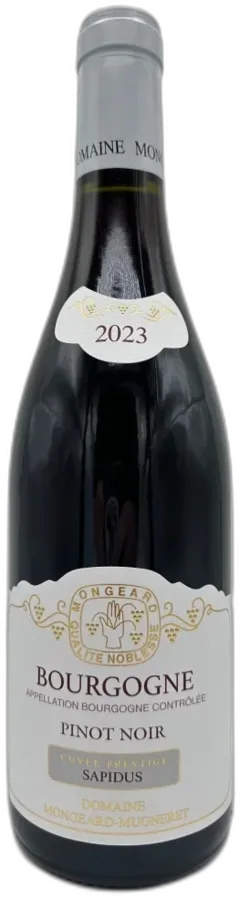 photo du vin Domaine Mongeard-Mugneret Pinot Noir Bourgogne Cuvee Sapidus Bourgogne France