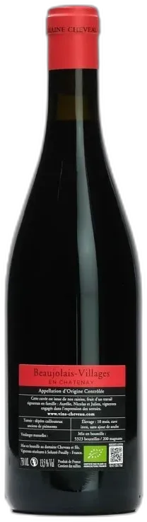 photo du vin Beaujolais Village en Chatenay Cheveau