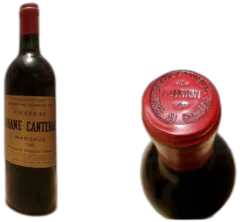 vue du vin Château Brane Cantenac 1986