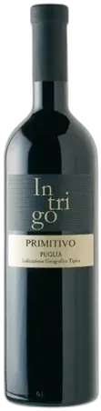 vue du vin Primitivo 2023 Intrigo Puglia Italie