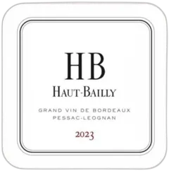 capture du vin "hb" Haut Bailly Pessac-Léognan 2023
