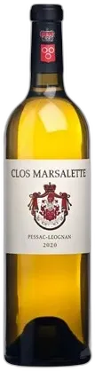 capture du vin Clos Marsalette Blanc Pessac-Léognan 2020