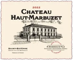 vue du vin Haut Marbuzet Saint-Estèphe 2022