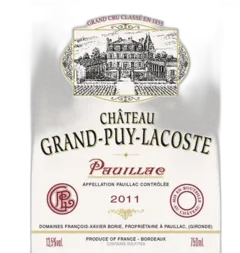 photo du vin Grand Puy Lacoste Pauillac 2011