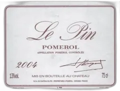 vue du vin le Pin Pomerol 2004