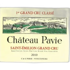 capture du vin Pavie Saint-Emilion Grand Cru 2010