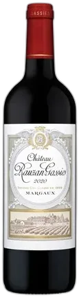 photo du vin Rauzan Gassies Margaux Rouge 2020
