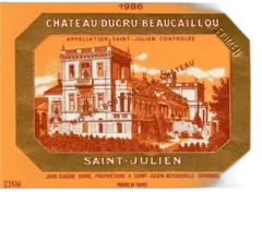 illustration du vin Ducru Beaucaillou Saint Julien Aoc Rouge 1986