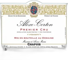photo du vin Chapuis, Aloxe Corton 1er Cru Aloxe Corton 1er Cru 2019