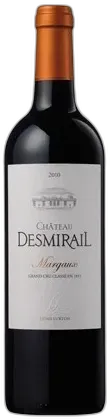 vue du vin Desmirail Margaux 2010