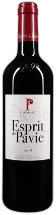 photo du vin Esprit de Pavie Bordeaux 2018