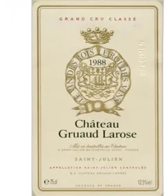 photo du vin Gruaud Larose Saint-Julien 1988