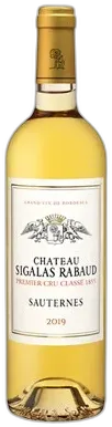 image du vin Sigalas Rabaud Sauternes 2019