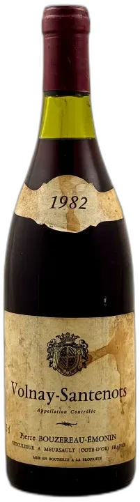 photo du vin Bouzereau-Emonin Volnay "Santenots" 1982