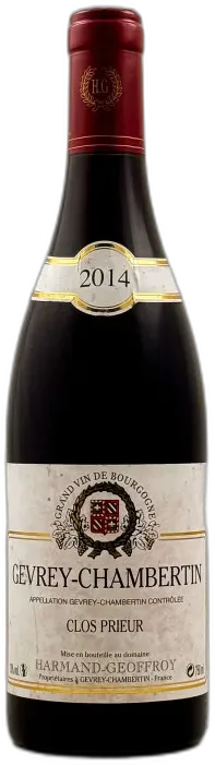 capture du vin Harmand-Geoffroy Gevrey Chambertin "Clos Prieur" 2014