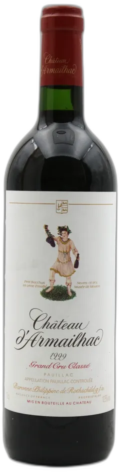 image du vin Château d’Armailhac 1999 Aoc Pauillac