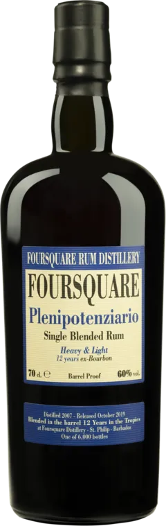 photo du vin Vélier Molasses Barbados Rhum "12 Ans Foursquare Plenipotenziario" Brun Giftbox