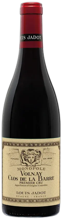 vue du vin Volnay Aoc Premier Cru Clos de la Barre Monopole Louis Jadot 2017