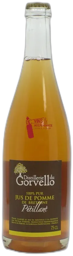 image du vin Jus de Pomme Pétillant Distillerie du Gorvello