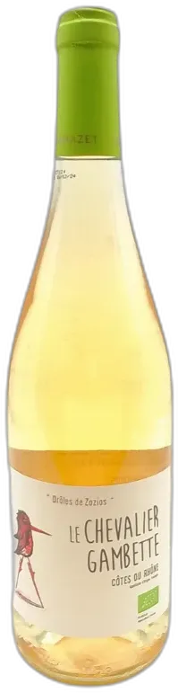 capture du vin Aop Cotes du Rhone Chevalier Gambette Blanc les Rois Malts