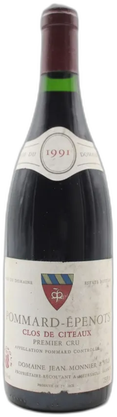 photo du vin Pommard-Epenots "Clos des Citeaux" 1991 Domaine Jean Monnier