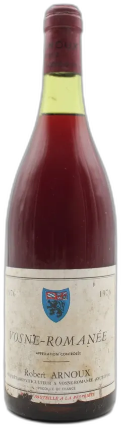 photo du vin Vosne-Romanée 1976 Robert Arnoux