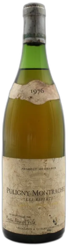 photos du vin Puligny-Montrachet "les Referts" 1976 Martin Père et Fils
